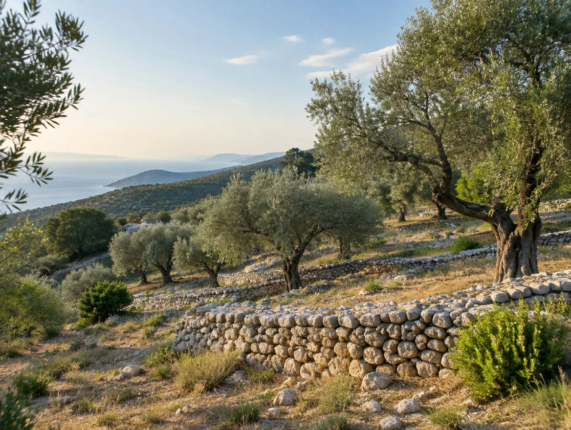 Paisaje mediterráneo, entorno de proyecto — imagen conceptual